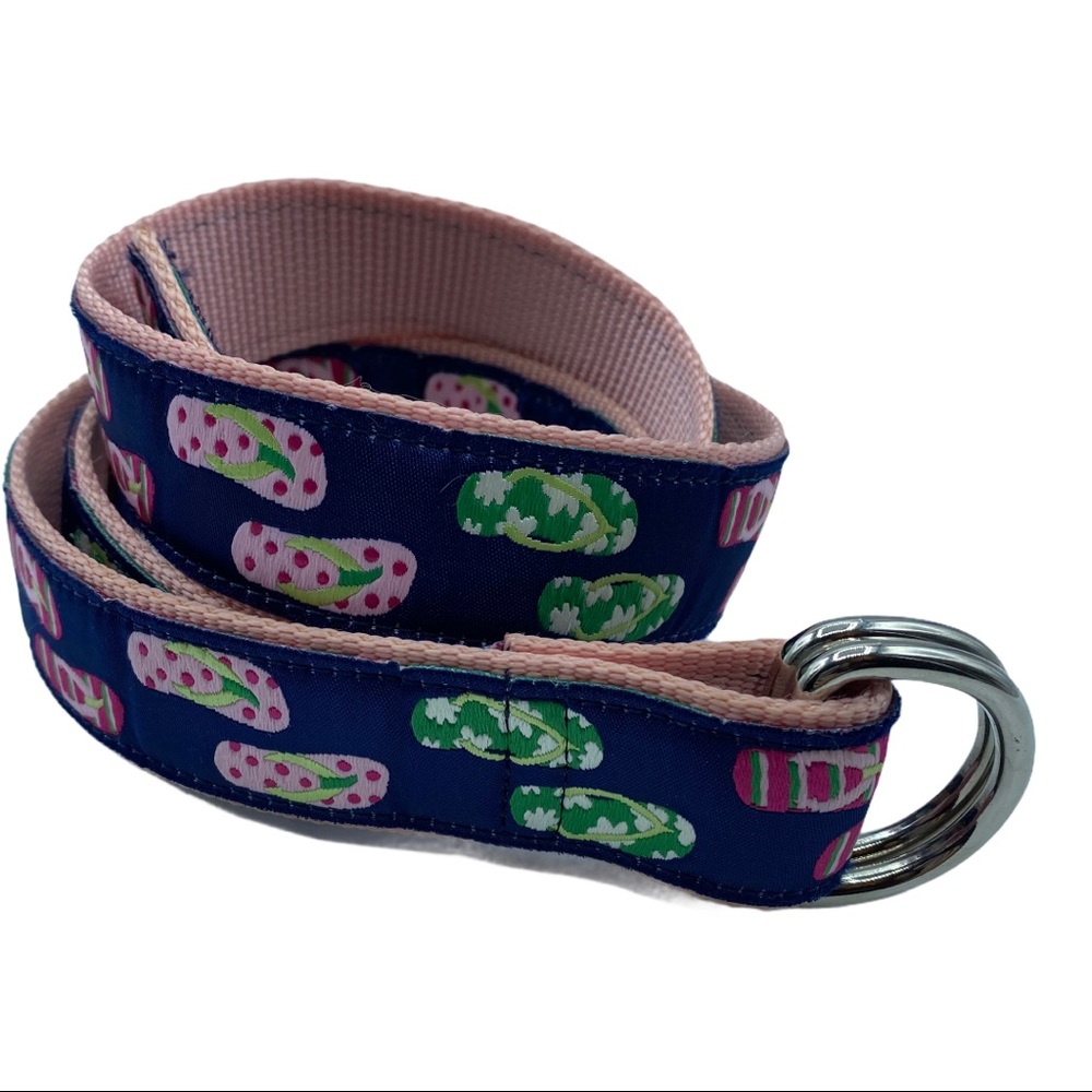 Stylish Pink and Blue Belt with Donut Design